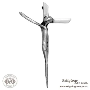 Small Pewter Wall Cross 8" x 4.5"