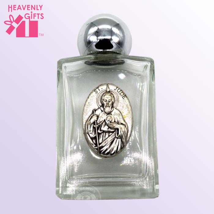 St. Jude Holy Water Bottle 1 oz - Heavenly Gifts USA
