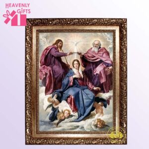 The Coronation of the Virgin Mary On Canvas  (framed)