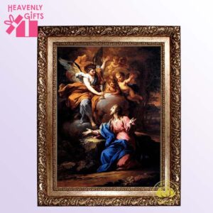 Jesus and the Archangel Gabriel On Canvas  (framed)