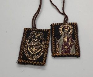 Small Brown Scapular "Lady of Mt. Caramel"