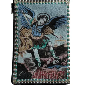 Small St. Michael the Archangel Rosary Pouch
