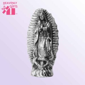Pewter Statue of Our Lady of Guadalupe   (7.5" x 3.75")