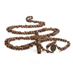 20 Decades Wooden Rosary  45"