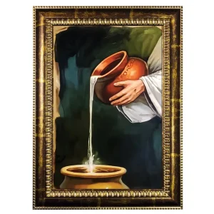 "But Whoever Drinks..." Canvas