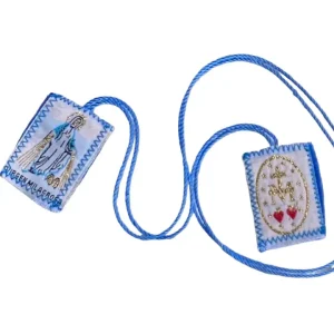 Scapular - Our Lady of Miraculous Medal Blue 1.5"
