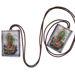 Scapular - Our Lady of Guadalupe (Colorful)   1.5"