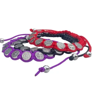 St. Benedict Cord Bracelet  7"