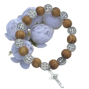 St. Benedict Decade Bracelet   7"