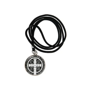 St. Benedict Medal Necklace Black
