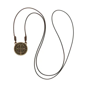 St. Benedict Medal Necklace Bronze